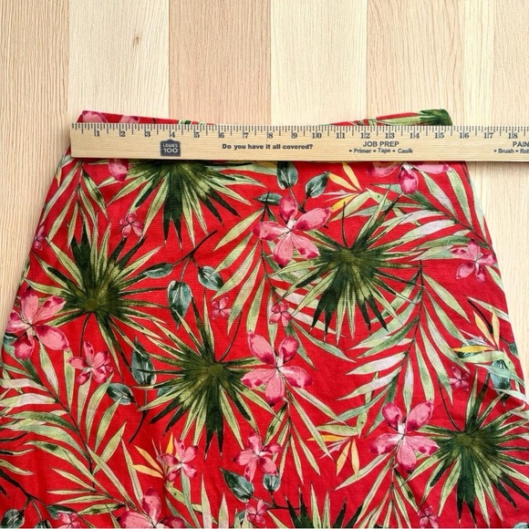 LULUS Island Experience Tropical Floral Ruffle Midi Skirt - Size Large - NWT - Picture 5 of 13